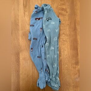 9M long sleeve baby boy sleepers